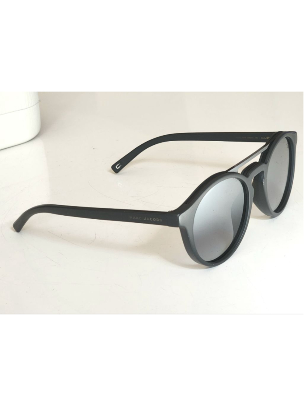MARC JACOBS 107/SDRDGY Black Round Unisex Sunglasses - Picture 3 of 7